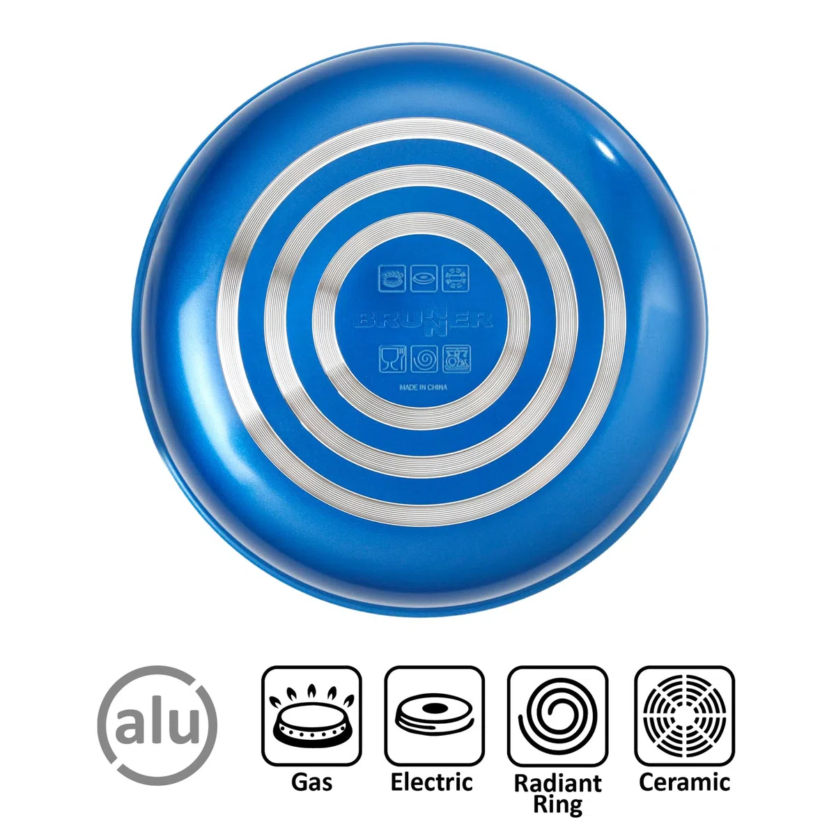 BRUNNER 0806037N Set Pentole e Casseruole Skipper 4 Pezzi, 26 cm