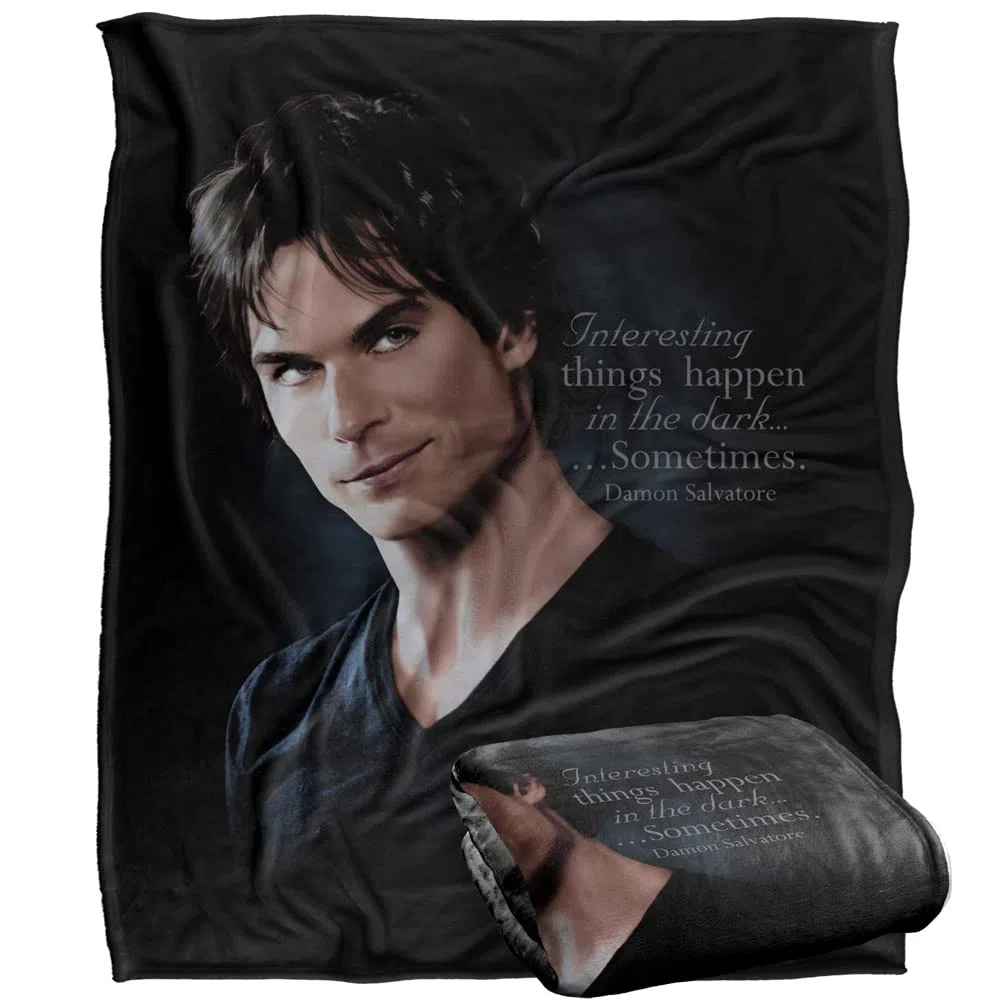 Vampire Diaries Sometimes Coperta super morbida al tatto setoso – 152 x 127 cm