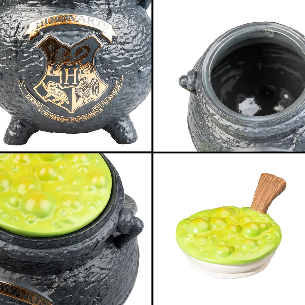 Grupo Erik Porta Biscotti Harry Potter Gadget - Biscottiera Ermetica con Coperchio, Barattolo per Biscotti da Cucina Il Paiolo Magico | Contenitori per Alimenti: Regalo Harry Potter 17 x 20 x 17 cm