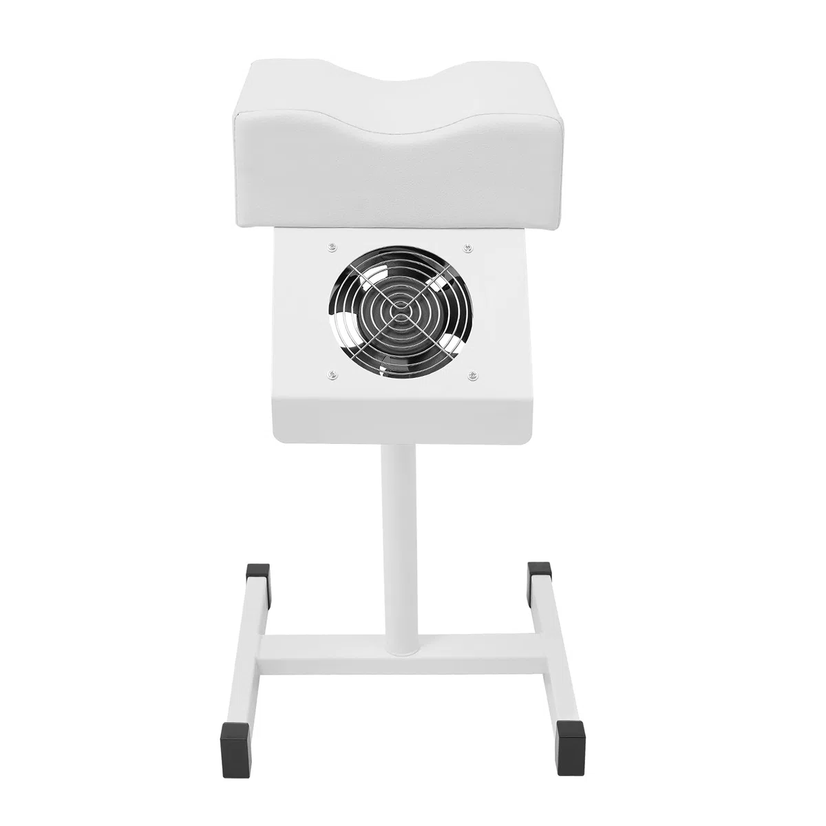 Panca per unghie con aspirapolvere, salone di bellezza, poggiapiedi, pedicure, altezza regolabile 48-68 cm, poggiapiedi per manicure (bianco)