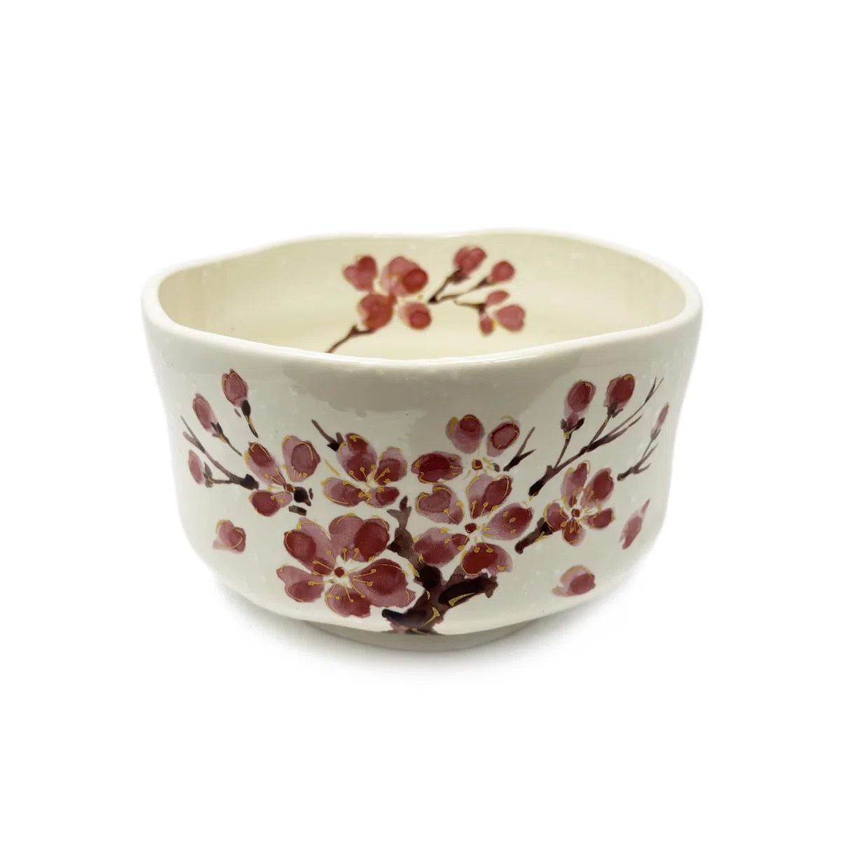 aquanaut Mino Ware Matcha Ciotola Chawan Kinsai Sakurae diametro 11 cm 390 ml Made in Japan