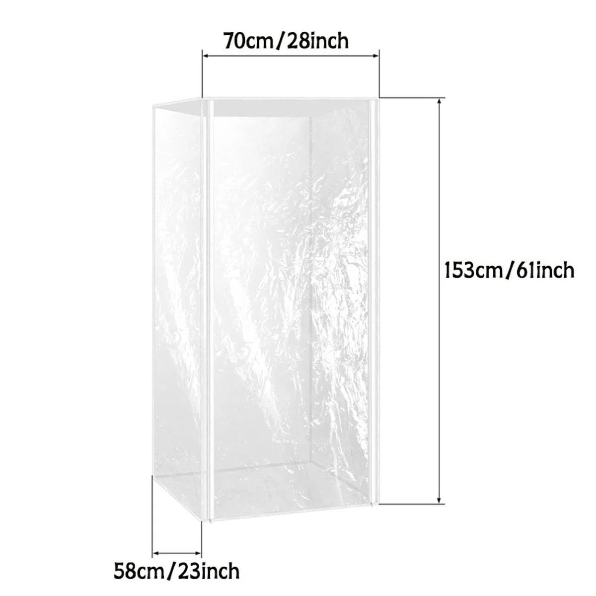 KESOTO Copertura per Teglia Da Forno, Impermeabile, Multiuso, Antipolvere, con Cerniere, Riutilizzabile per Panetterie E Cucine, 70x58x153cm