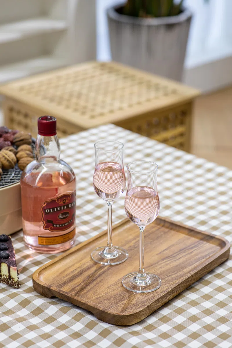 ECHTWERK Set di 6 bicchieri da grappa, 120 ml, robusti bicchieri da liquore a forma di tulipano, con manico lungo, per digestivi e formaggio, lavabili in lavastoviglie, 19,3 x 5,2