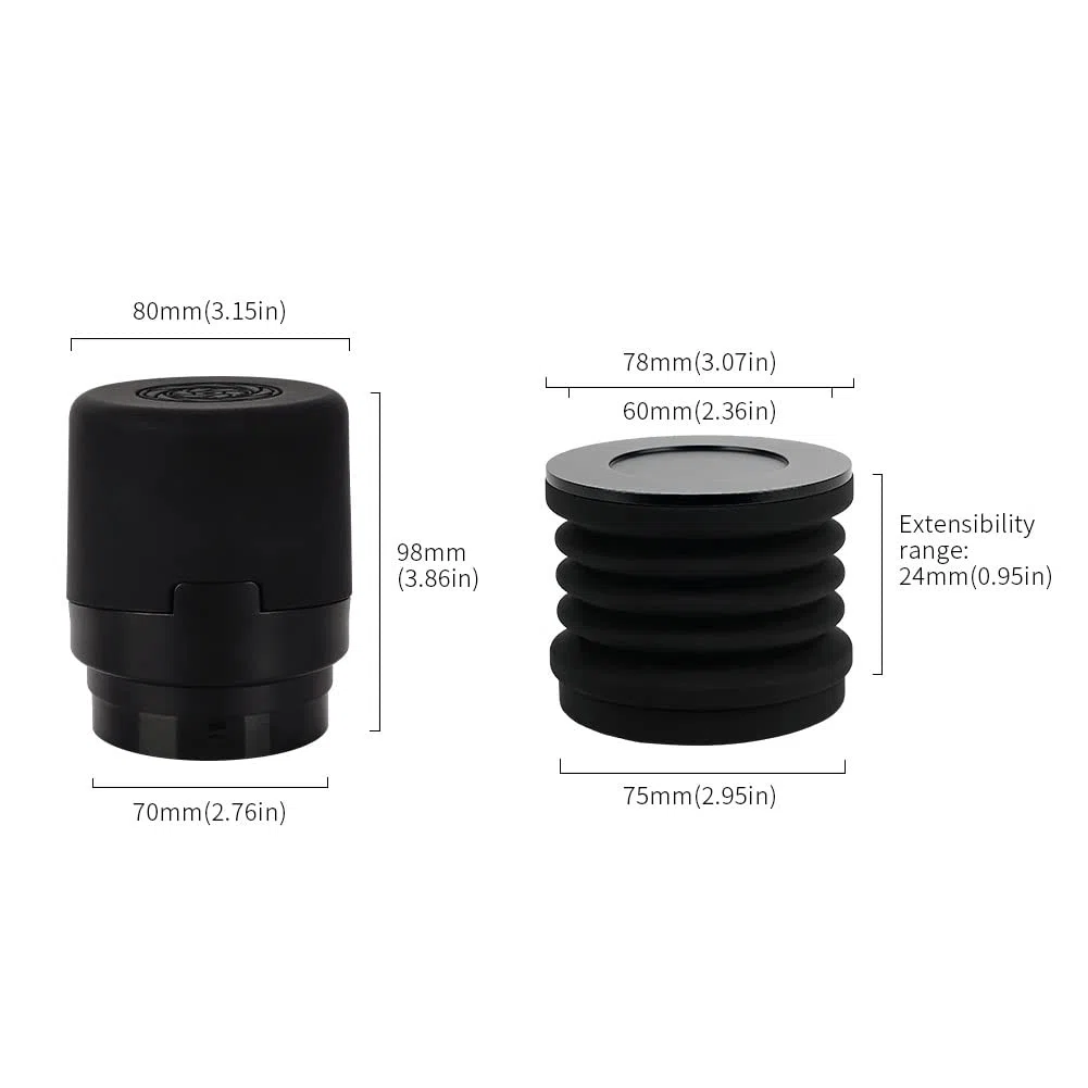 watchget Grinder da caffè monodose compatibile con macinacaffè Baratza Encore Soffietto in silicone con coperchio mentale per blow out residui di caffè fondi nero