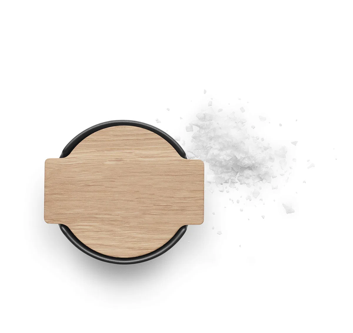 EVA SOLO | Saliera da cucina nordica con coperchio in rovere | Elegante sia per l'uso in cucina che per il servizio in tavola | Design e funzionalità danesi | Strumenti Gadget e accessori da cucina