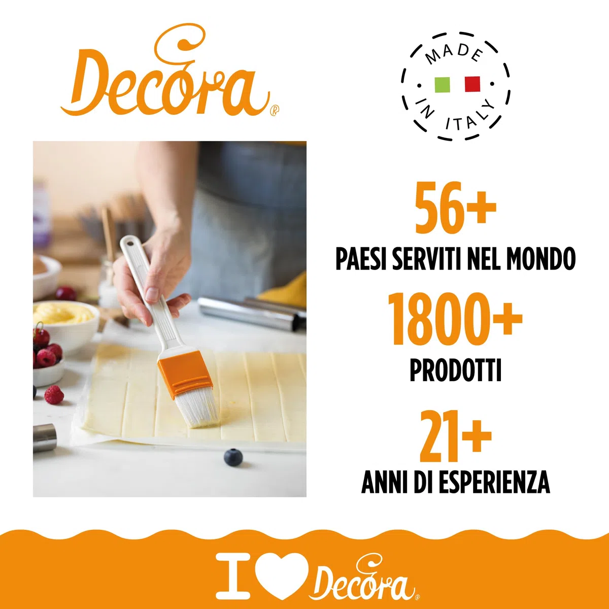 DECORA, 0062602 Teglia Professionale Rettangolare 25 X 38 X 7,5 cm, In Alluminio Anodizzato, Senza Punti di Saldatura, Design Professionale