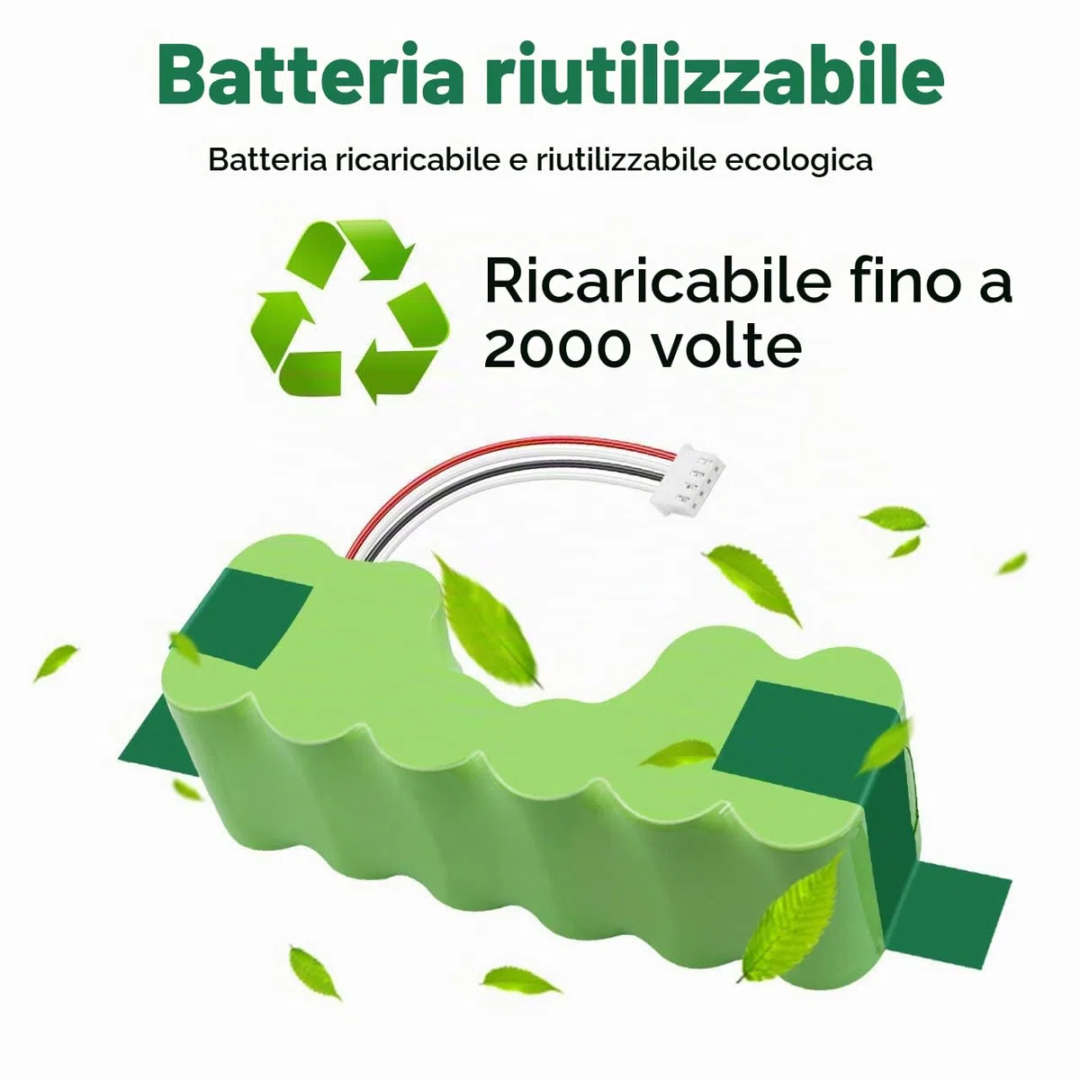 CITYORK 12V 3500mAh Batteria per iRobot Roomba Combo, per Combo ZJ1517-HFR/RVF-Y1, Combo R113, R113840, R1118, R111840, Batteria per ECOVACS Deebot 900, 600, M88, DE5G, per Deebot OZMO 610,902,907