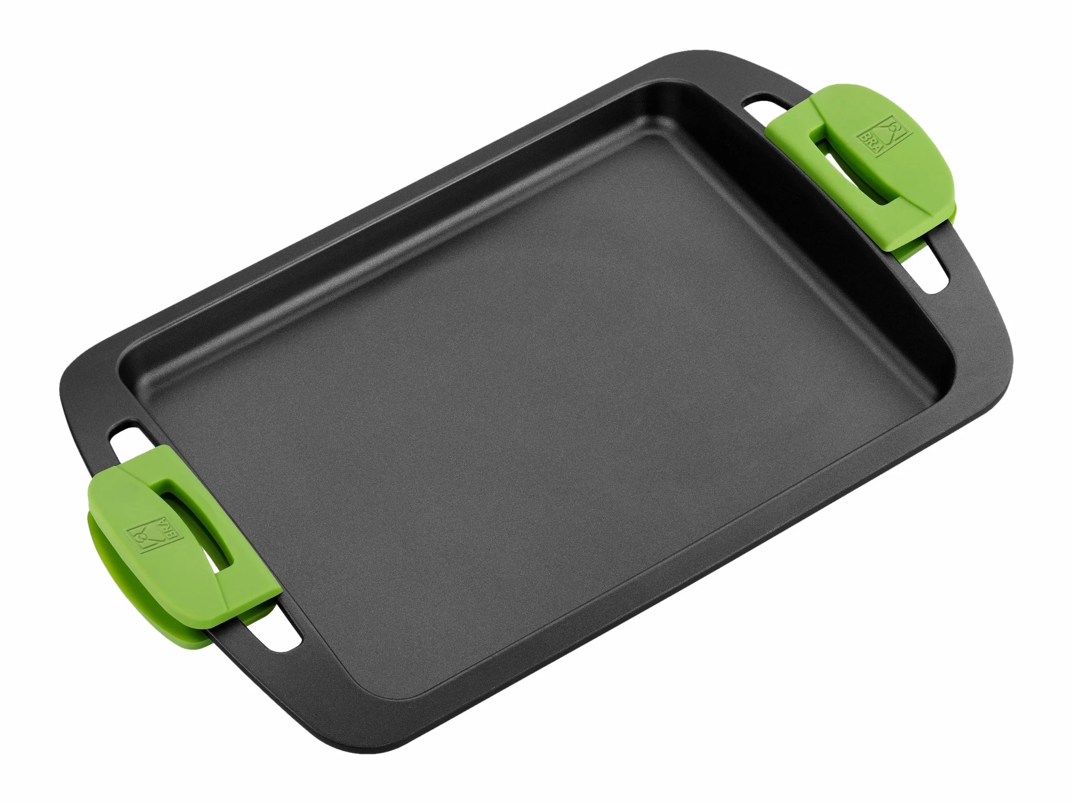 BRA Prior | Piastra Arrostire, Alluminio, Nero, 41 cm con i manici, Dimensione 30 cm