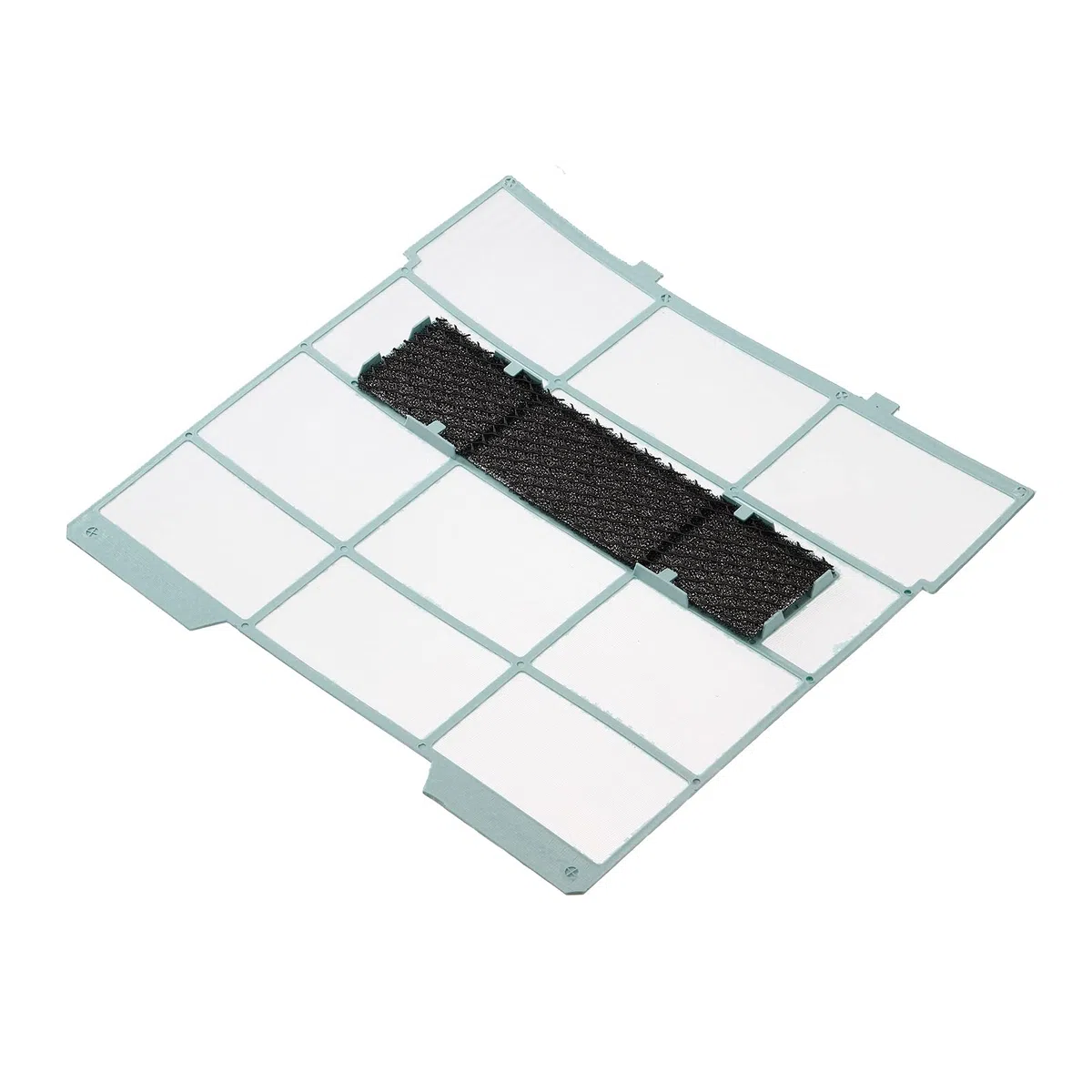 PATIKIL 29cm x 27,5cm Aria Condizionatore Aria Filtro, Plastica Aria Filtraggio Schermo Sostituzione con Filtro Aria Schiuma per HVAC, Blu Nero