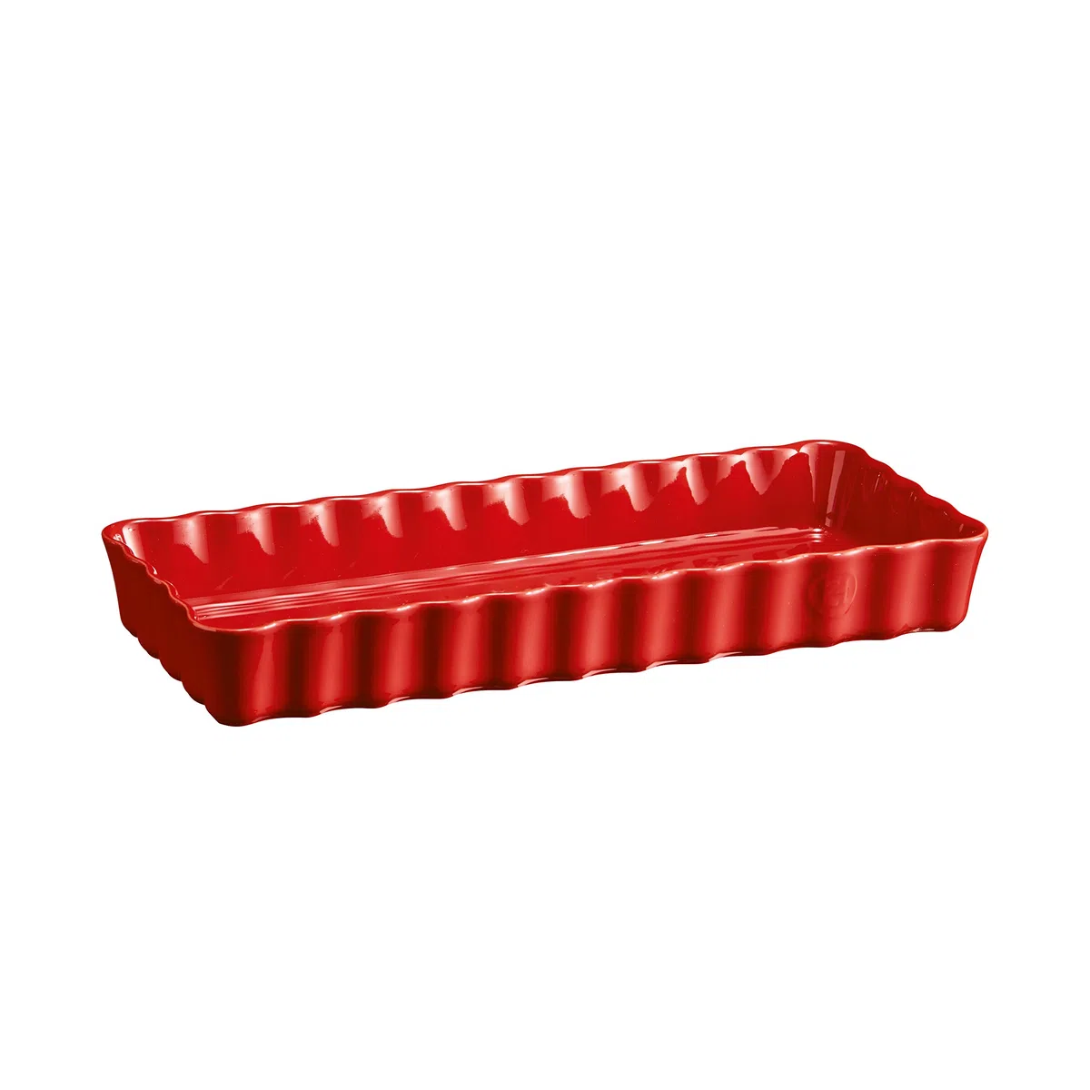 Emile Henry EH346034 - Tortiera Rettangolare Lunga, Ceramica, 36, 5 x 15 x 5 cm, Colore: Rosso