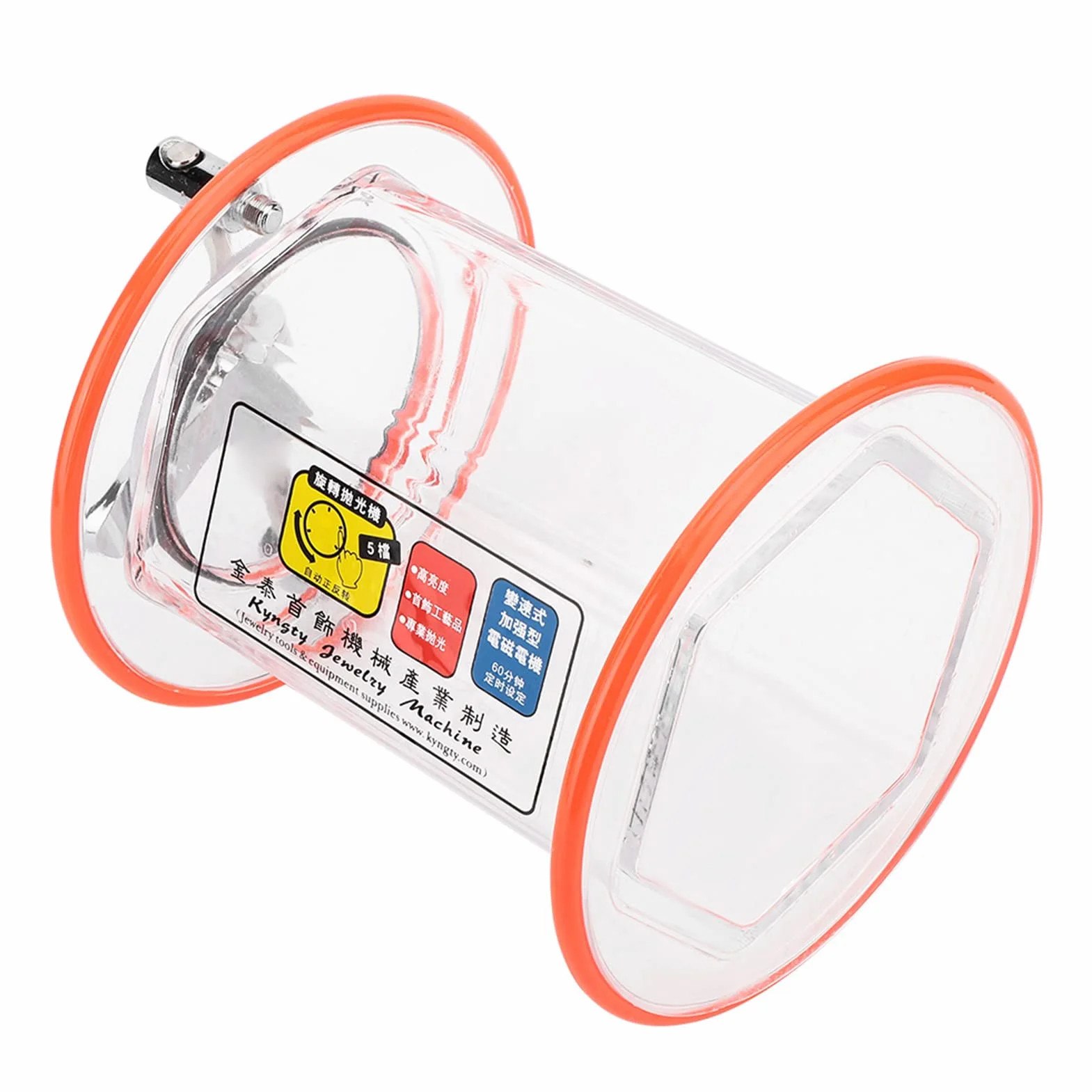 KT-6808 Lucidatrice Rotativa per Gioielli, Mini Tamburo Rotante per Lucidatura