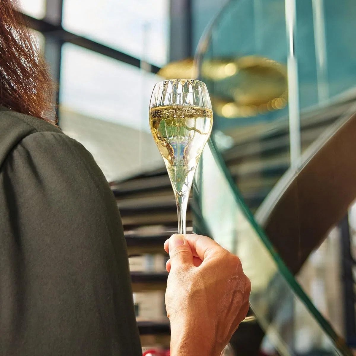 Chef&Sommelier Collezione Symétrie – Set da 6 calici flute da champagne 16 cl in vetro trasparente – per champagne, prosecco, spumante e aperitivo – lavabili in lavastoviglie, fabbricati in Francia