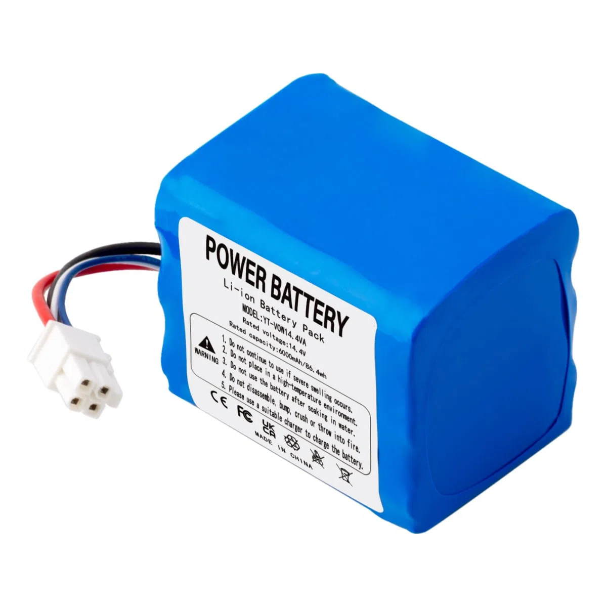 Aspirapolvere Batteria di ricambio 14.4V 6000mAh Li-ion per Vorwerk Kobold VR200 20884-1