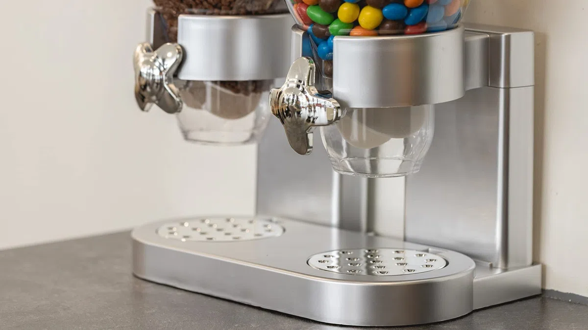 United Entertainment - Dispenser per cereale, Corn Flakes e Cerealiera Doppia Argento