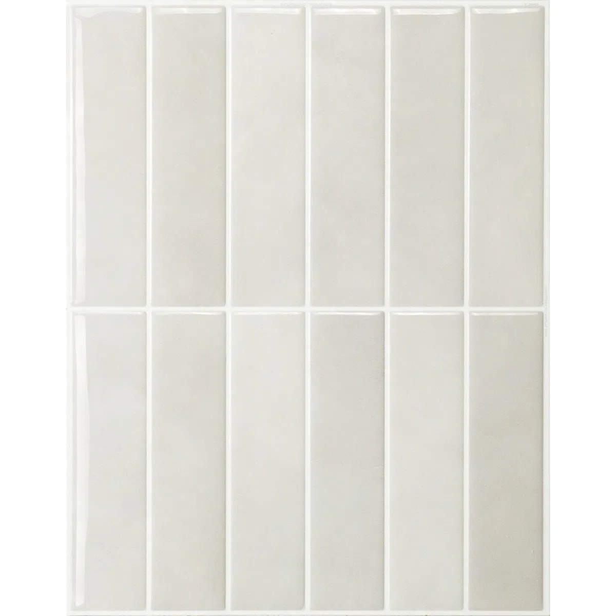 Smart Tiles Piastrelle Adesive 3D per Cucina e Bagno - Morocco Bianco, 5 Mattonelle Adesive 29x22,86 cm, Paraschizzi Cucina, Impermeabile, Resistente al Calore, Pannelli Decorativi, Prodotto in Canada