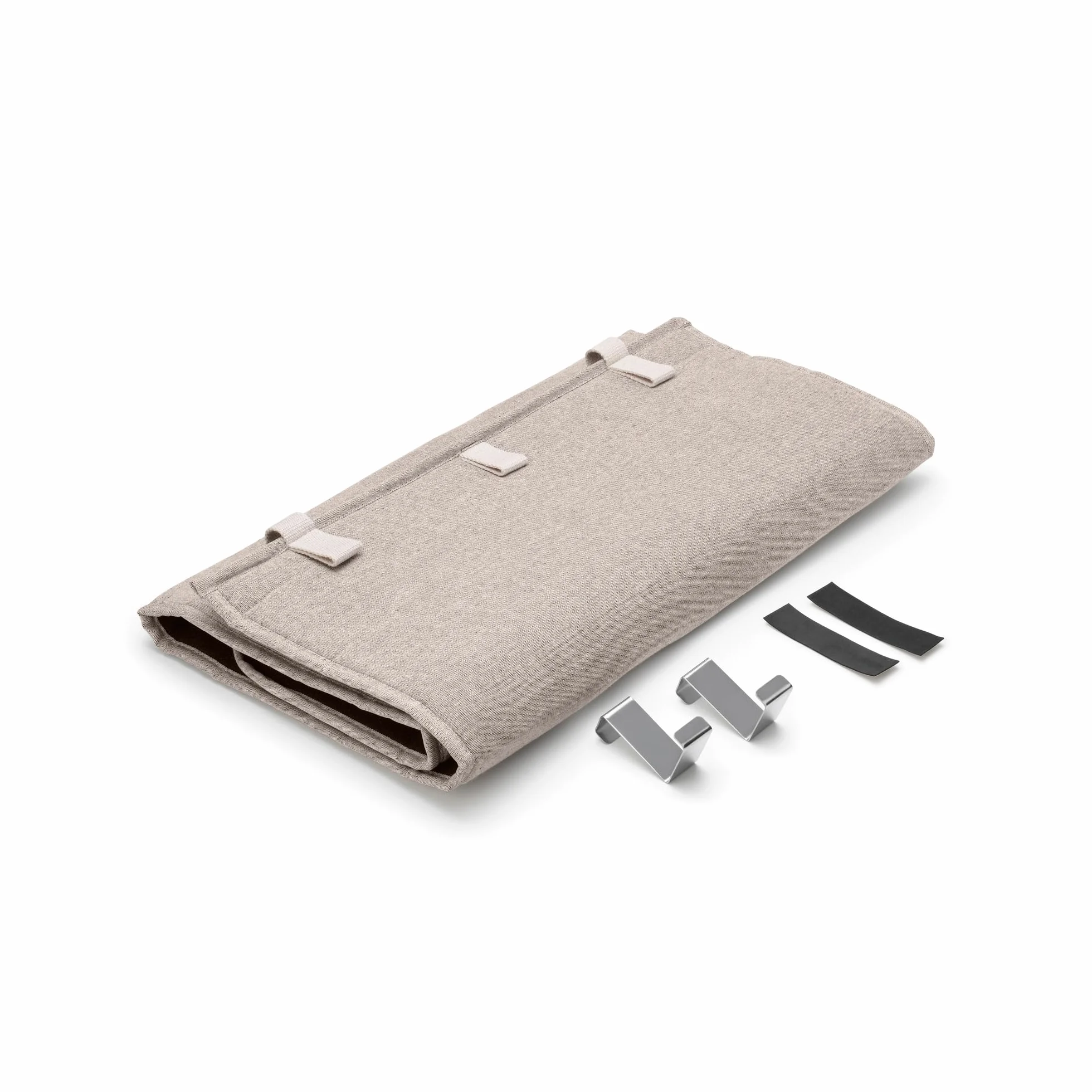 Brabantia - Coperta Steaming appendibile - Termoresistente per la Stiratura a Vapore dei Capi - Ganci, Strato Protettivo Posteriore e Passanti per Le grucce - 110 cm x 50 cm - Grey