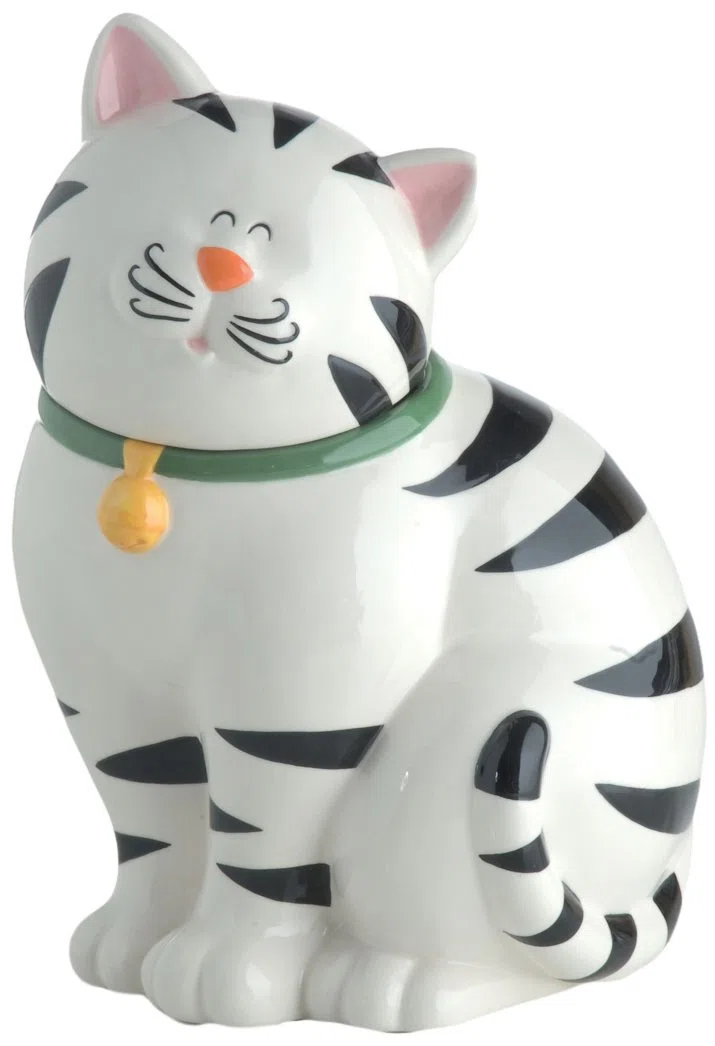 Brandani Barattolo Porta Biscotti sonoro Gatto Ceramica
