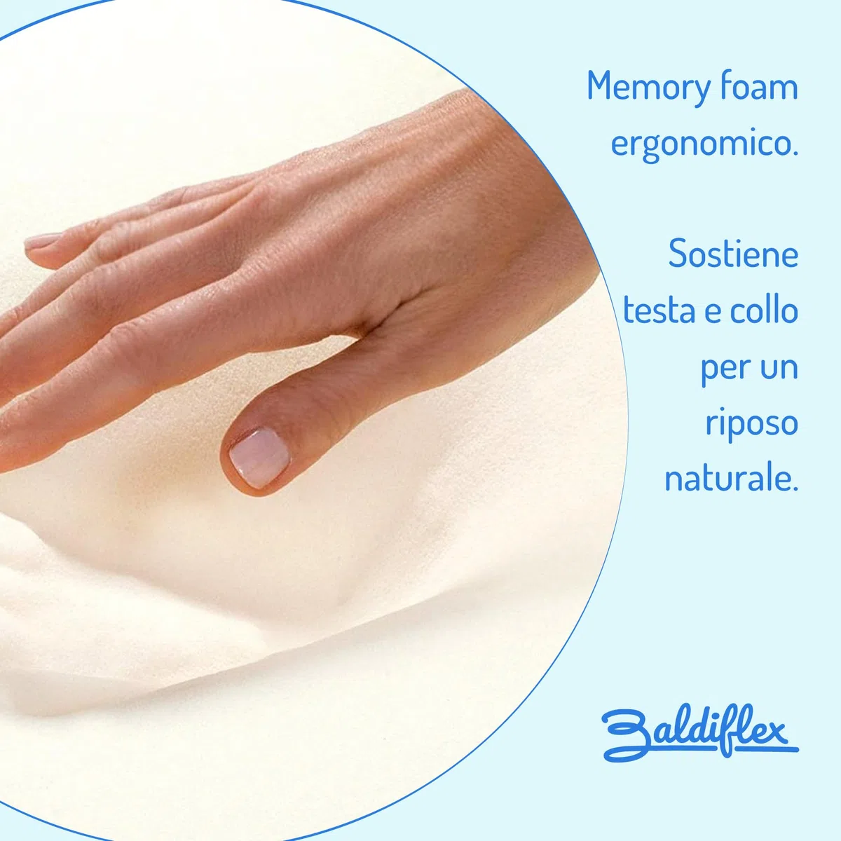 Baldiflex Emporio, Coppia di Cuscini Saponetta Memory Foam, Aloe Vera, Altezza 11 cm, Soffice