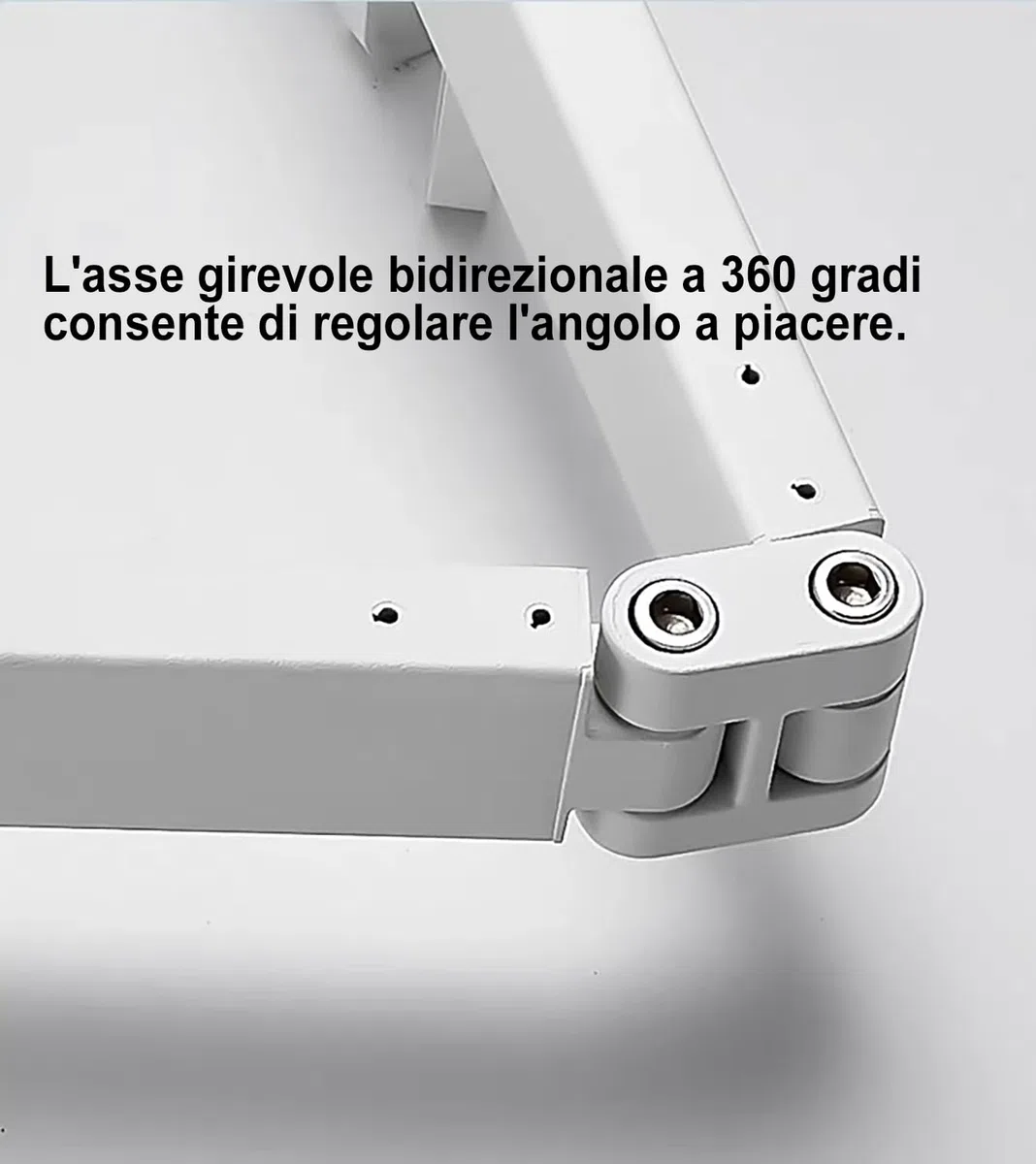 S.I.C Stendibiancheria da Parete Pieghevole, Girevole a 3 Sezioni, Salvaspazio per Balcone e Lavanderia, Alluminio (Nero, 120cm)