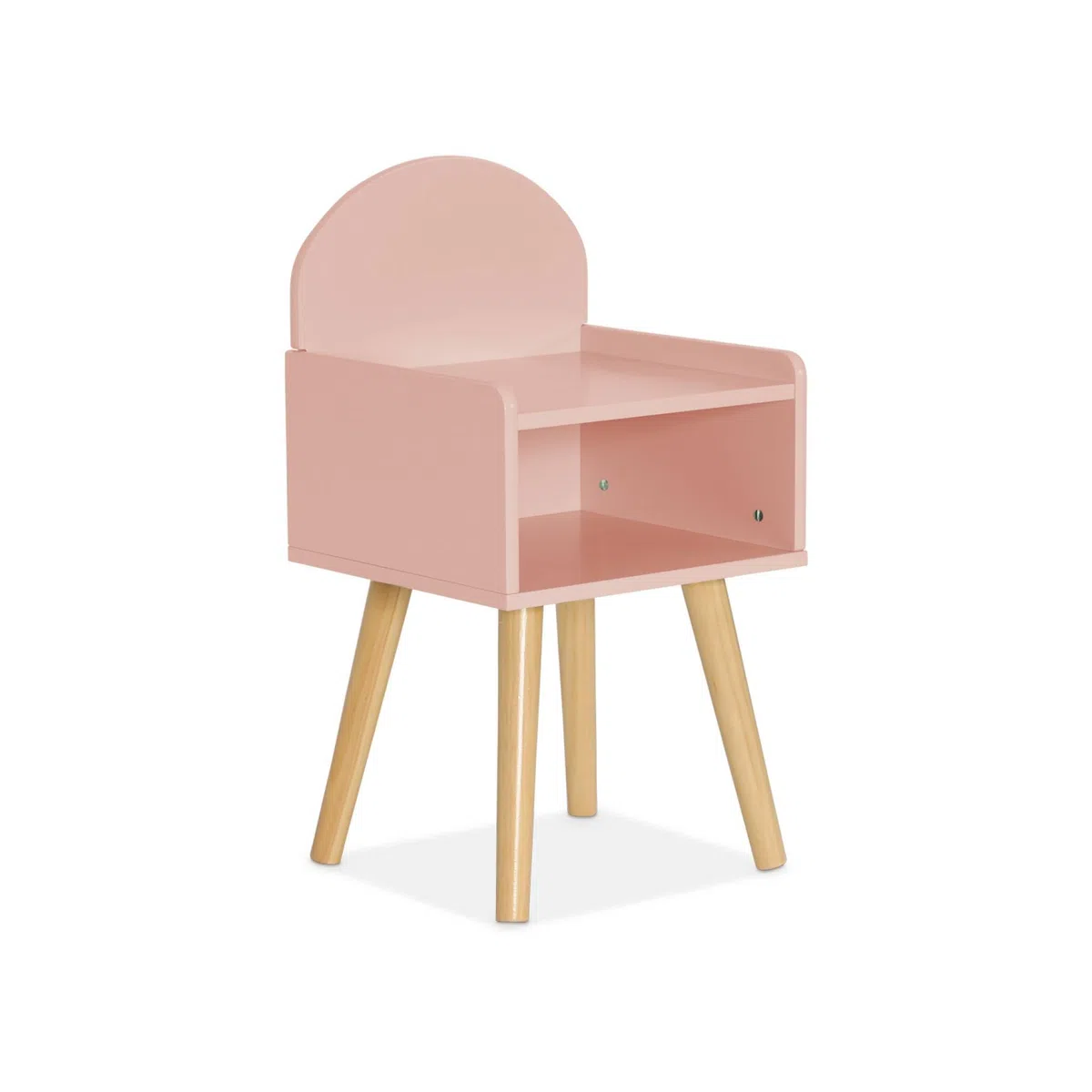 Comodino per bambini, Nephos, Rosa, 30x28x55.6 cm