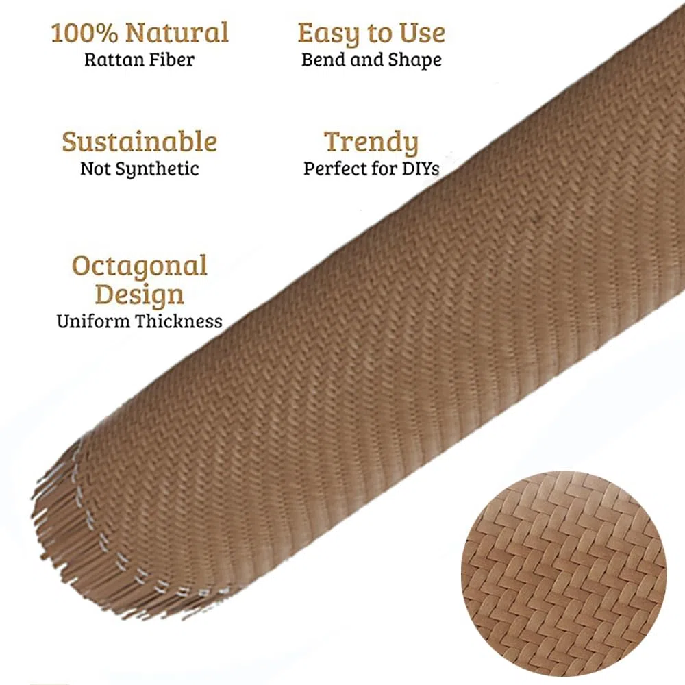 HEYOUTH Larghezza Fettuccia,Fettuccia Aperta Foglio di Rattan Intrecciato,Larghezza in Rattan,Impermeabile,in plastica a Nido d'Ape Intrecciato,per Mobili Sedie Armadietti (Curry, 40cm x 2 m)