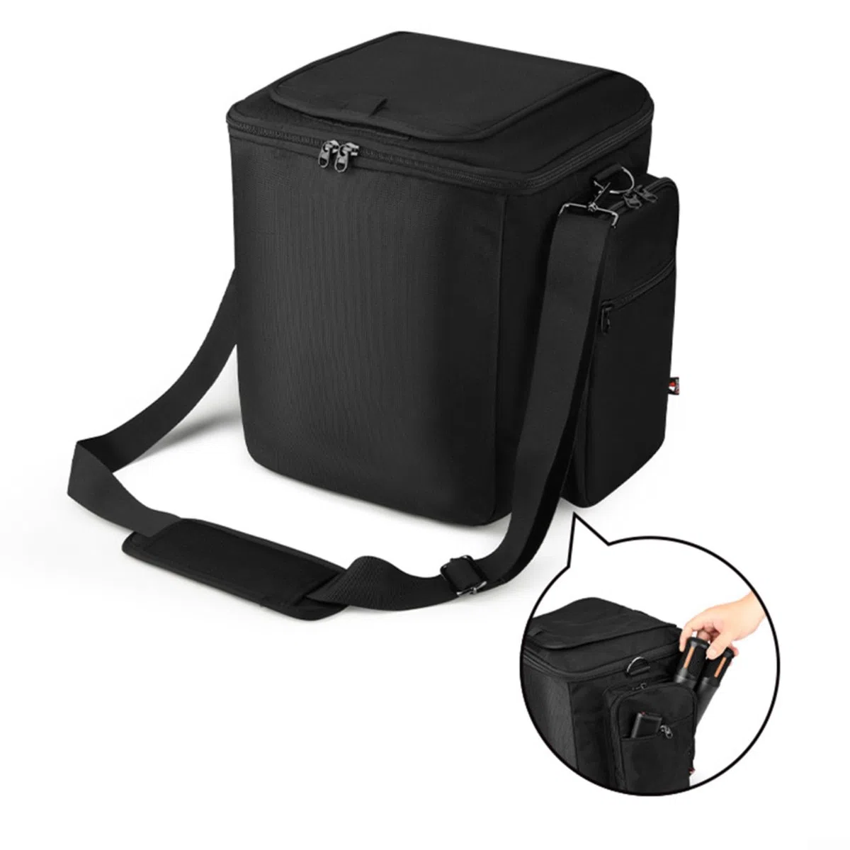 Custodia rigida da trasporto per JBL, per PARTYBOX per ENCORE Essential, borsa da viaggio in nylon 600D, con supporto per microfono, custodia protettiva per altoparlanti e accessori