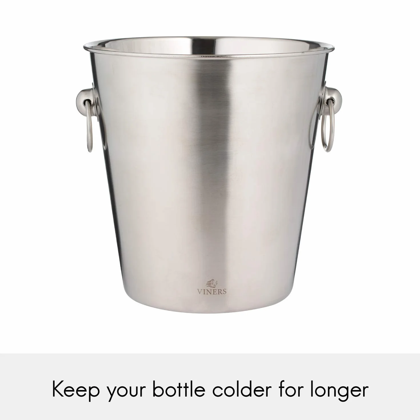 Rayware 0302.215 Viners Barware - Secchio per champagne, in acciaio inox, 4 l, colore: Argento
