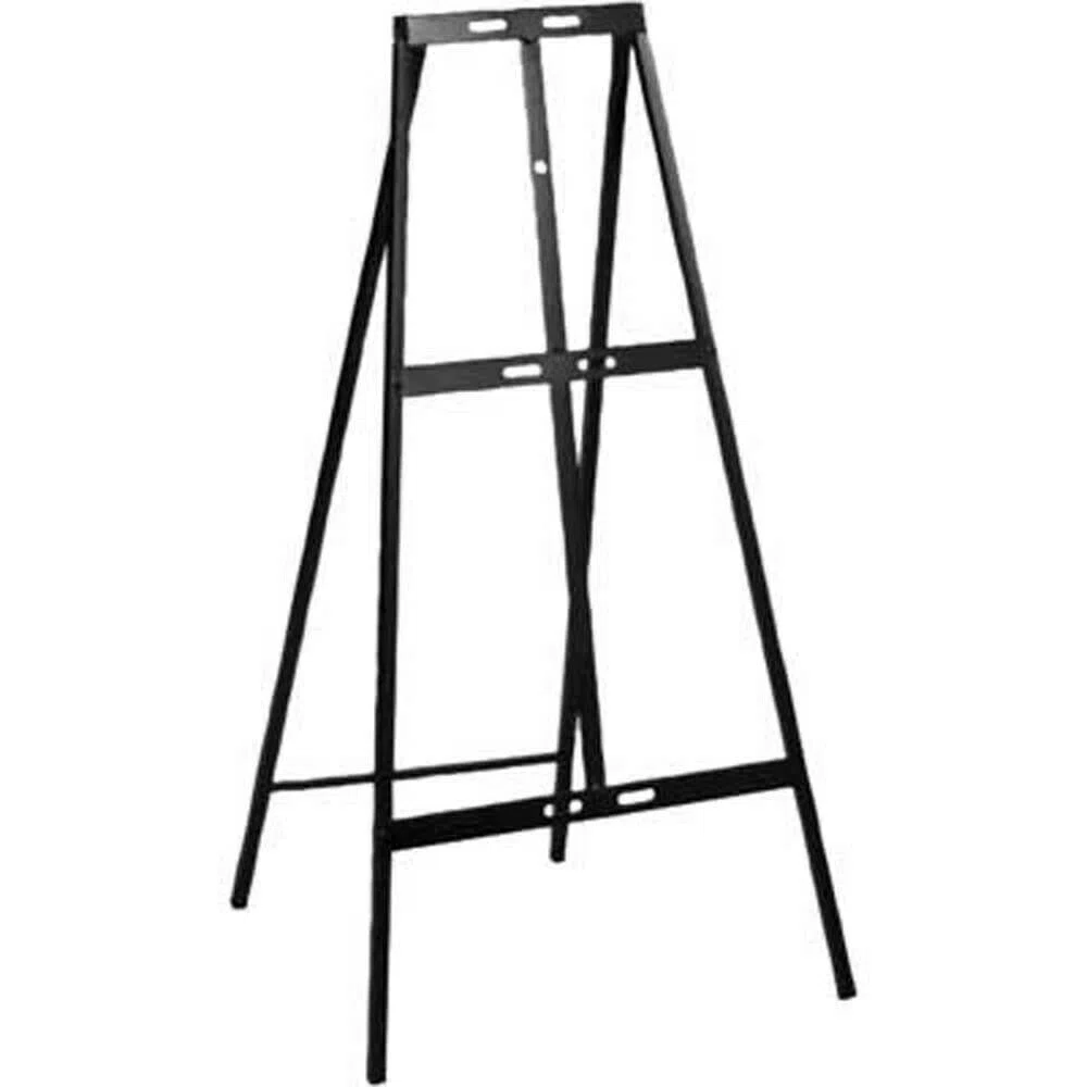 PEB Easel da segnaletica stradale in metallo nero, contemporaneo, H. 94 cm.