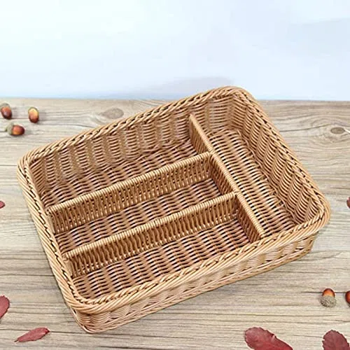 Cesto di in rattan, cesto di , portaposate, cestino in rattan
