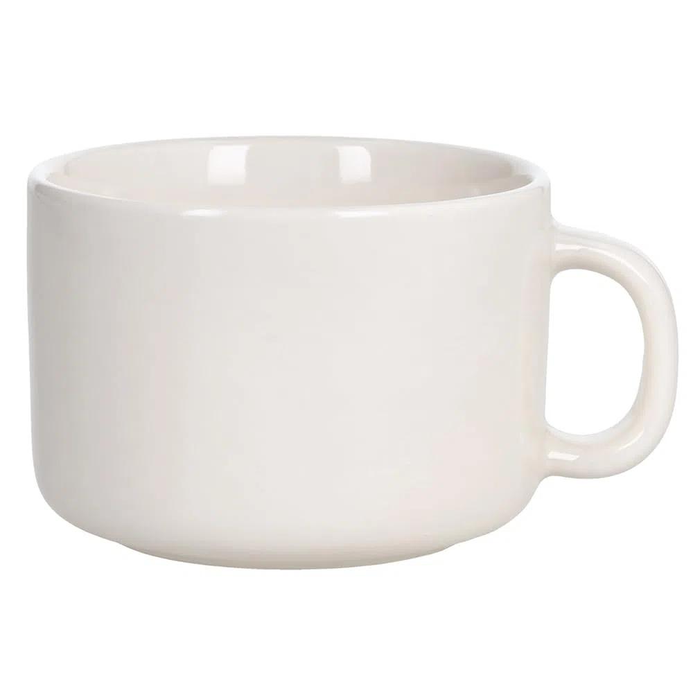 Tognana Edge, Confezione 6 Tazze the con piatto 220 cc, New Bone China, Bianco
