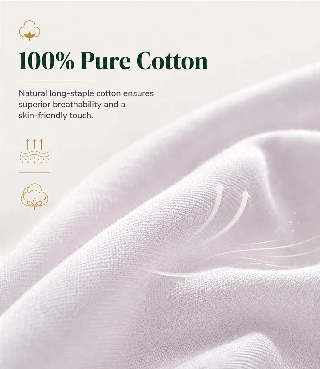 FANSU Lenzuolo Sotto Rotondo Coprimaterasso,100% Cotone Elastic Lenzuolo,220x220 Lenzuola con Angoli Singolo Matrimoniale Bianco Coprimaterasso Traspirante Elasticità
