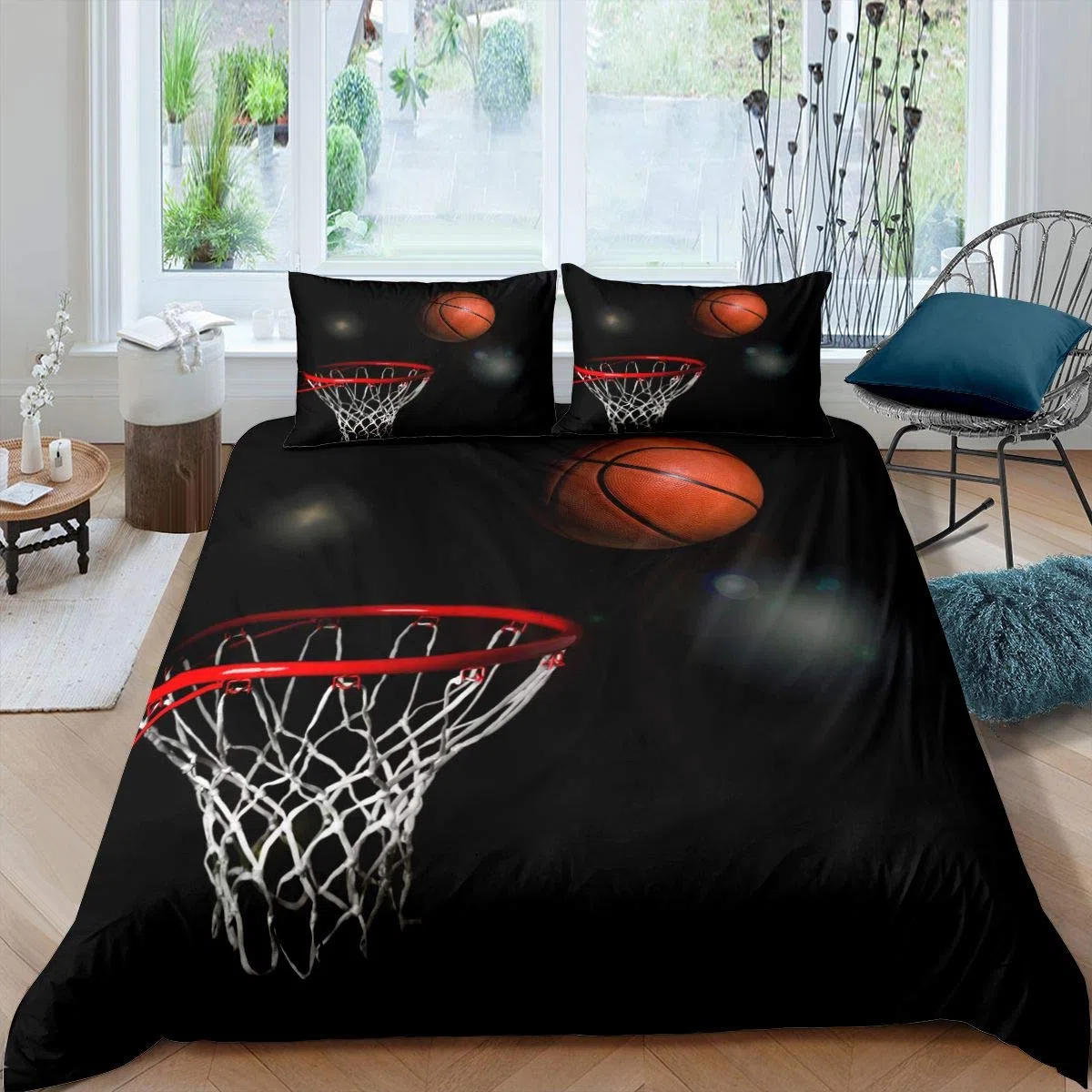 Homemissing Set di Biancheria da Letto 3D Con Copripiumino Sportivo per Ragazzi, Ragazze, Bambini, Atleta, Competitivo - King Size
