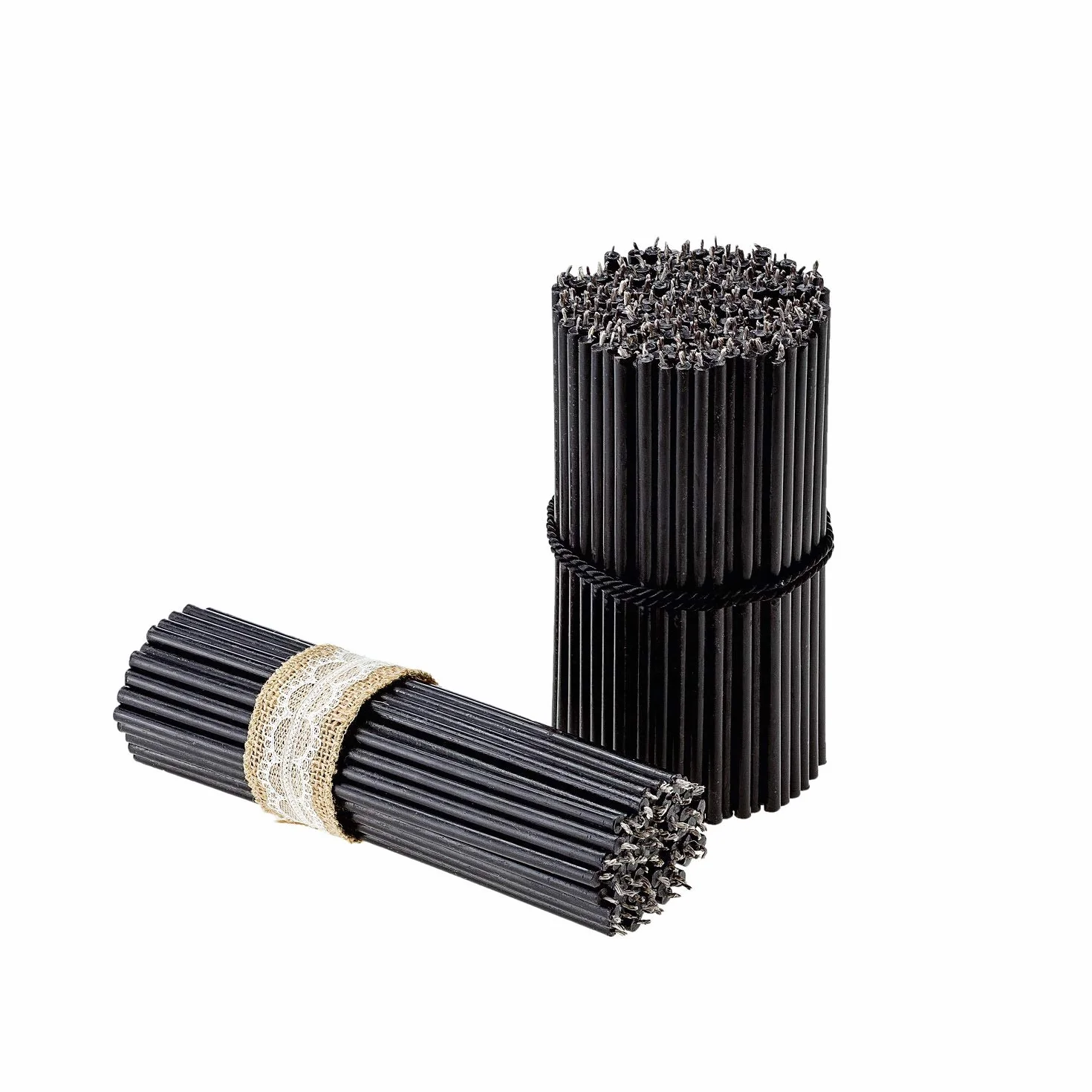 Danilovo Candele (Nero) Profumate in Pura Cera d’Api – Candele Chiesa Ortodossa per Preghiere, Natale, Lunghe, N100, Altezza 16,5 centimetri, 150 pz