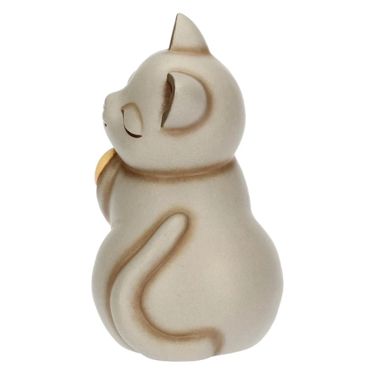 Thun Gatto Momi con Fiocco, Medio, Ceramica, Collezione Altro novità 2025, 7,5 x 6,7 x 11,4 cm