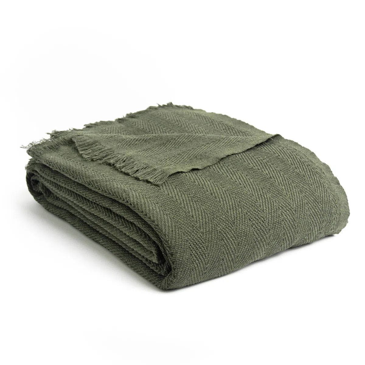 Milam London Copriletto per Letto King Size | Copriletto in Cotone per Divani | Coperte per Letto King Size | 220 x 240 cm | 218,4 x 238,8 cm – Verde Oliva