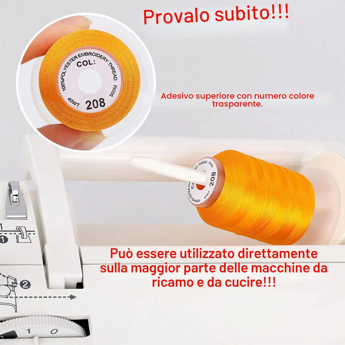 New brothread 40 Brother Colori poliestere filo di ricamo macchina 500M(550Y) / bobina Per Brother/Babylock/Janome/Singer/Pfaff ricami e cuciture macchina