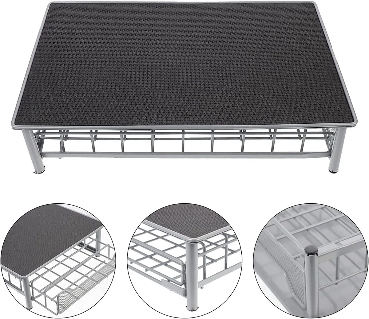 stoccaggio 2-in-1 per Macchina Tassimo capacità - Cassettiera a Rete- Superficie Antiscivolo e Anti Vibrazione-28 * 42 * 9,5 cm (grigio-60 pezzi)