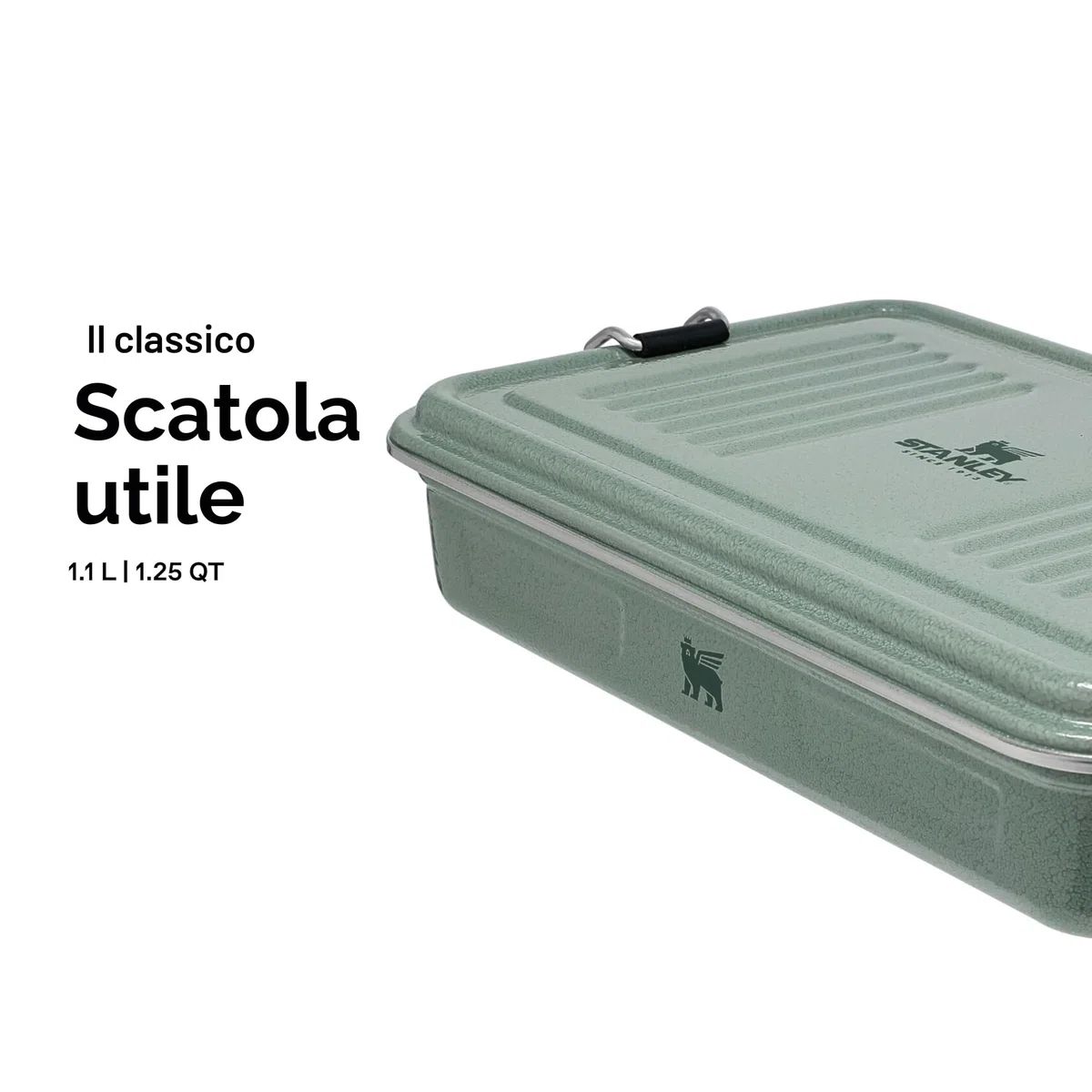 Stanley 1913 The Useful Classic Box - porta pranzo in acciaio inox impilabile - lunch box senza BPA - chiusura sicura - lavabile in lavastoviglie