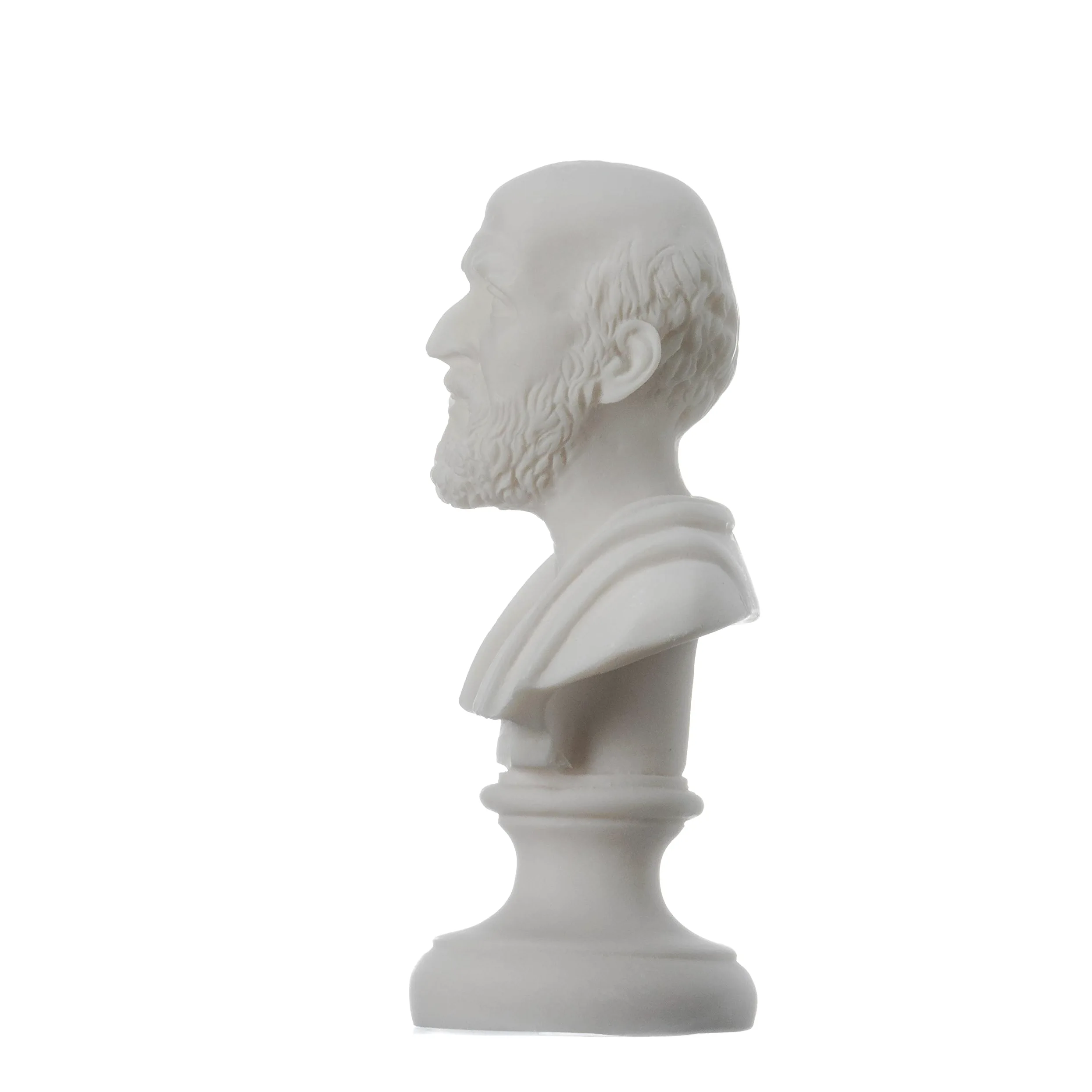 BeautifulGreekStatues Ippocrate di Kos Padre della Medicina Statua in alabastro Busto 15cm