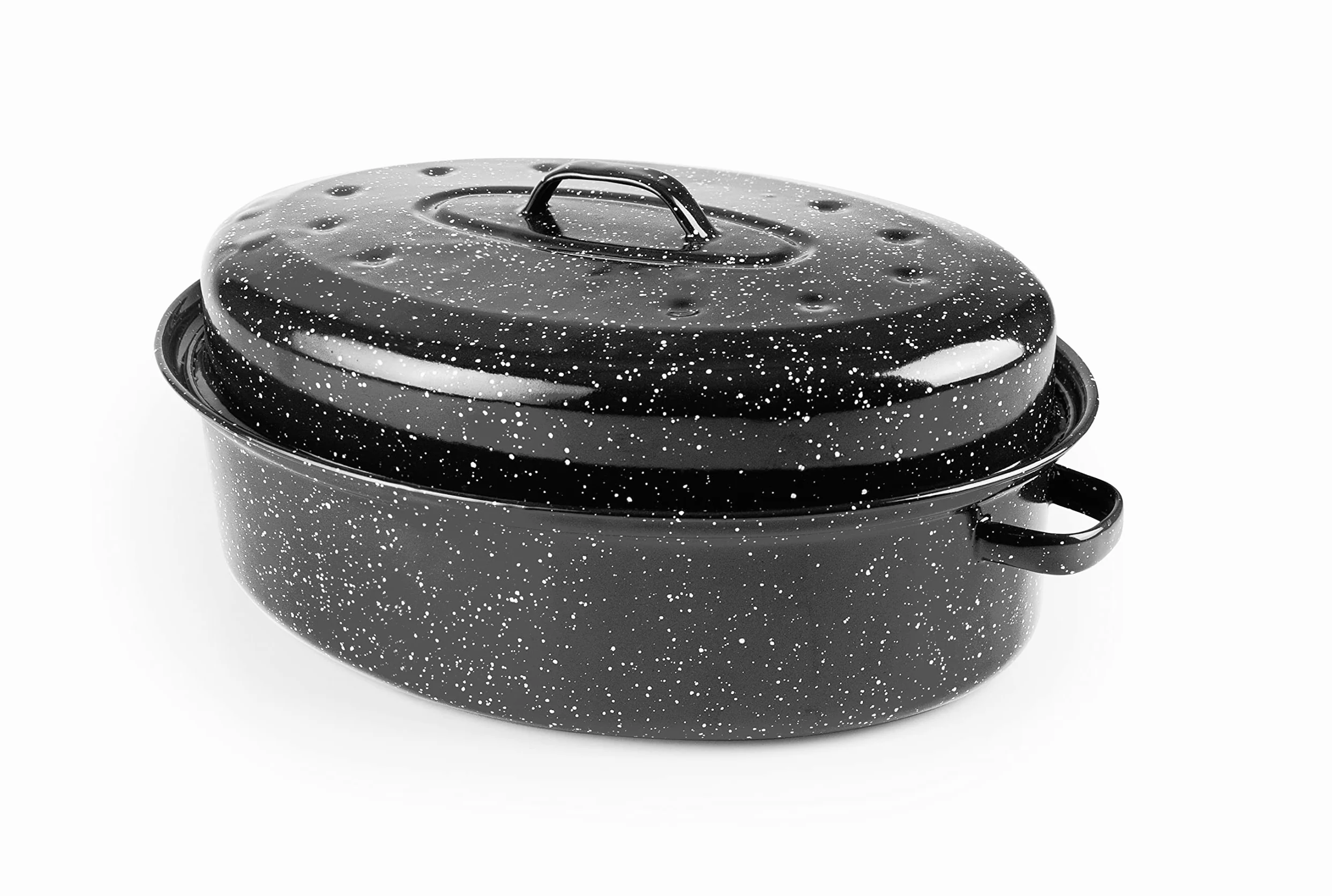 IBILI, Cocotte Ovale Black, 34 x 27 x 13 cm, Acciaio smaltato.