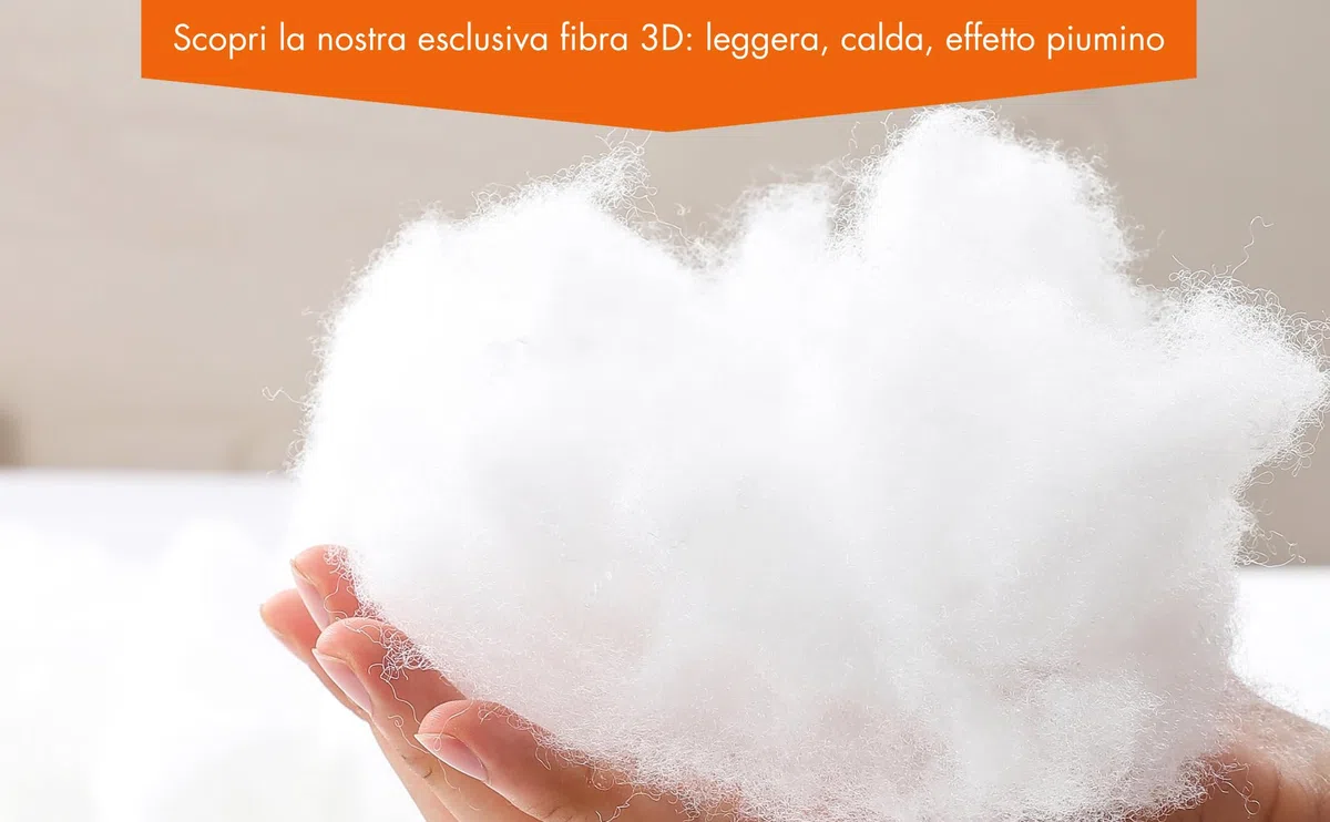 NORA HOME Piumone Matrimoniale Estivo 125 gr/m² Bianco. Piumino Leggero 240x220 Primavera. Antiacaro. Antibatterico. 100% Imbottitura in Fibra Cava 3D - FRESH