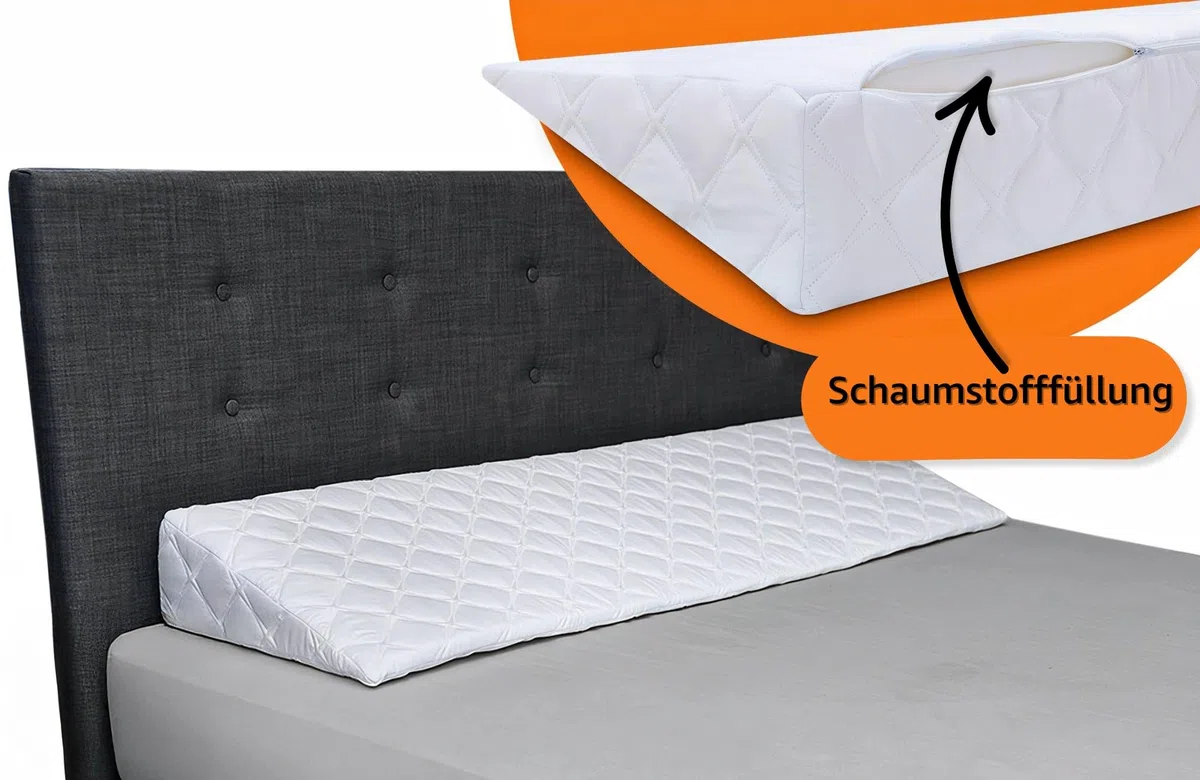 Totsy Baby Cuscino Antireflusso Adulti & a Cuneo per Letto 68x80 cm - da Lettura Triangolare Schienale Letto – Cuscino Reflusso Rialzo per Leggere a Letto Fodera Lavabile Öko-Tex