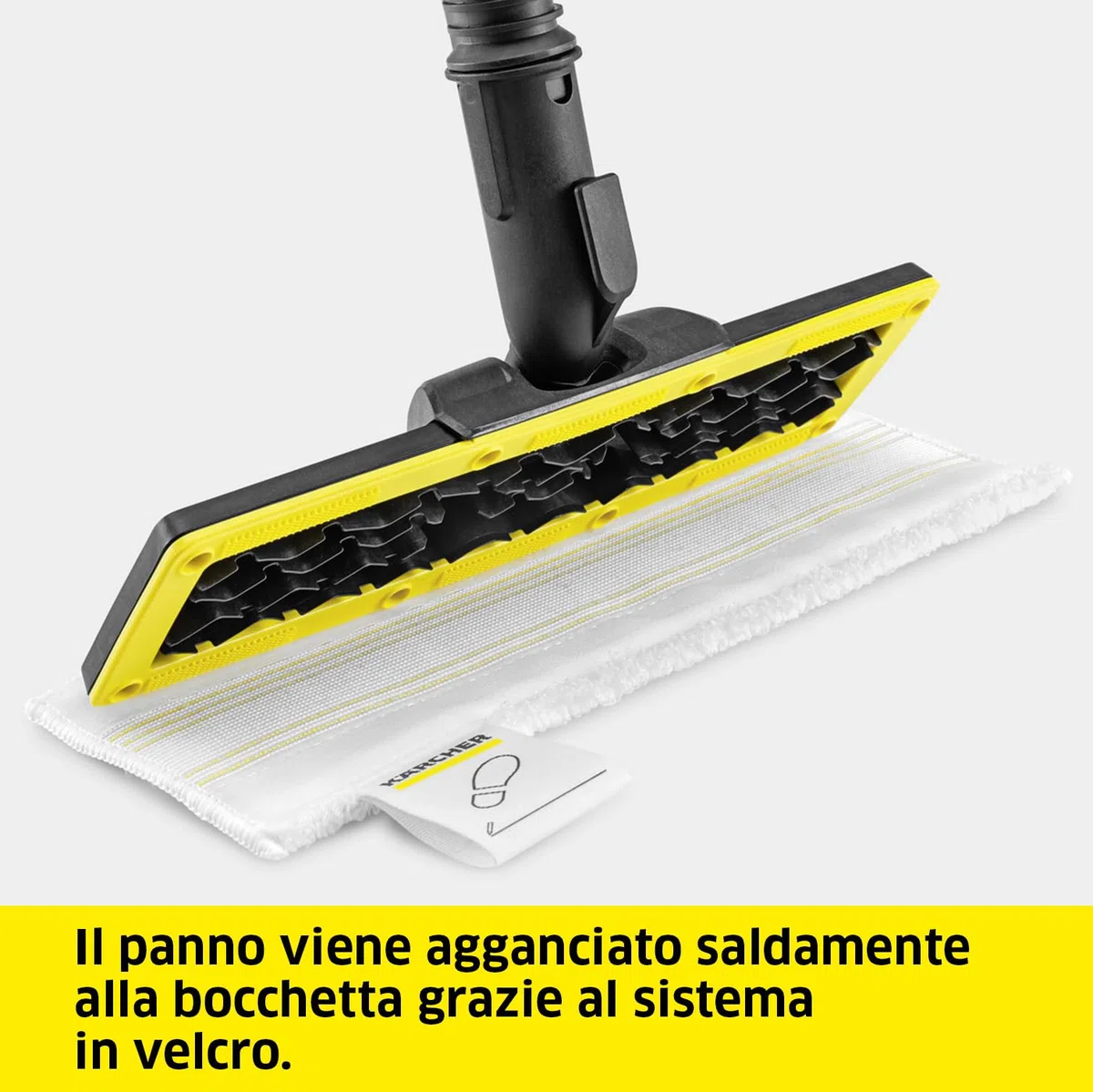 Kärcher set bocchetta per pavimenti EasyFix SC 1, bocchetta per pavimenti EasyFix, panno universale in microfibra, 2 tubi di prolunga (0,5 m), accessori originali per il pulitore a vapore Kärcher SC 1
