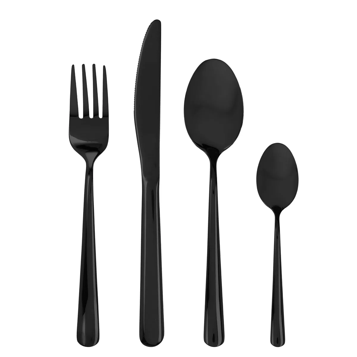 Tognana Element, Servizio 24 posate, acciaio inox 18/0, nero