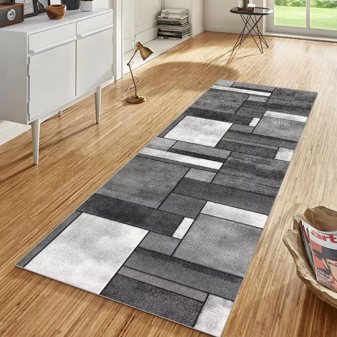 Tappeto Passatoia Corridoio Cucina Lavabile Antiscivolo al Metro 50x200cm per Salotto Camera da Letto Ingresso Interno