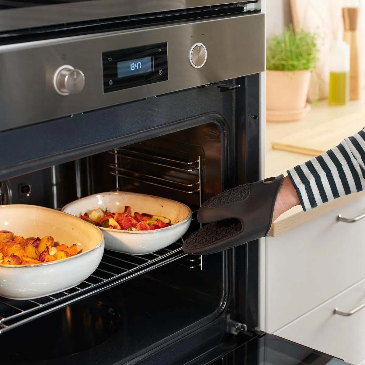 ProTuning SANDVIVA Guanto da forno, silicone/grigio scuro