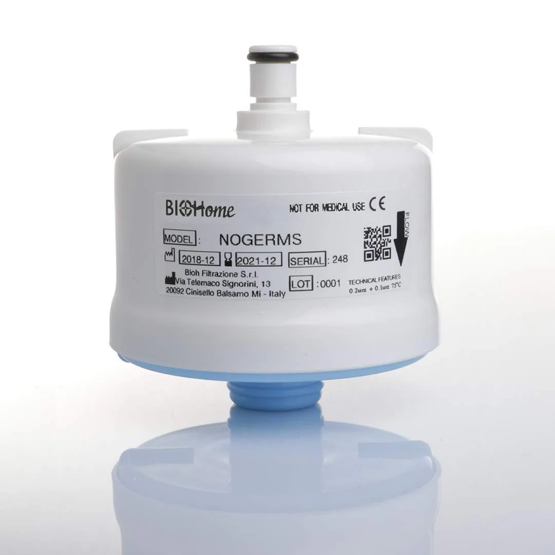 BIOHome Filtro Acqua per Rubinetto Antibatterico Anti LEGIONELLA. Elimina Batteri, Funghi e Virus - Durata 62 GG