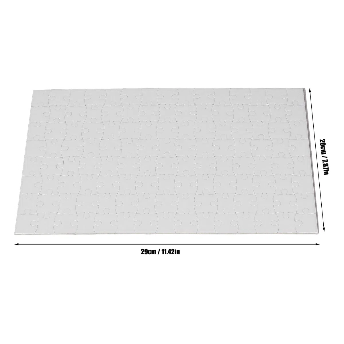 10 Set Puzzle Vuoti Sublimazione Puzzle Vuoti Puzzle Trasferimento Bianco Artigianato per Forniture Fatte a Mano 7,87 X 11,42 Pollici