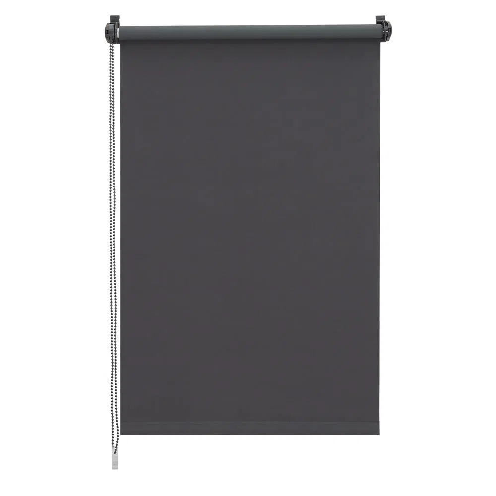 Sekey Tenda a rullo oscurante, senza fori, Klemmfix, larghezza 90 cm, protezione dal calore, protezione solare e da parete, per finestre e porte, 90 x 130 cm, grigio