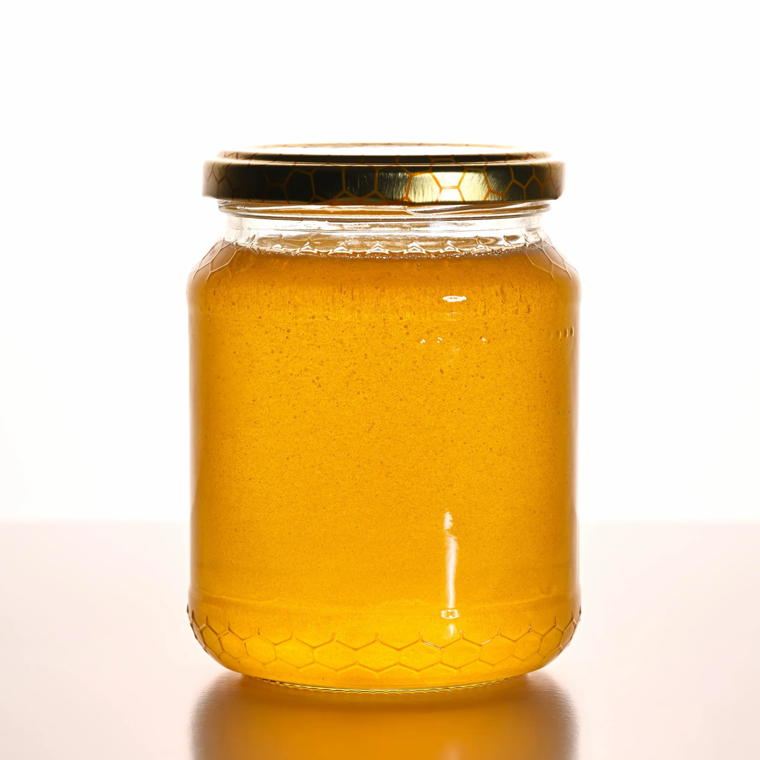 Set Completo di 48 Barattoli Vasetti da 390ml - 0,5Kg con Tappo Color Oro. Vaso Ideale per la Conservazione di Miele, Marmellata, e Altri Alimenti (48 pezzi da 390ml - 0,5Kg)